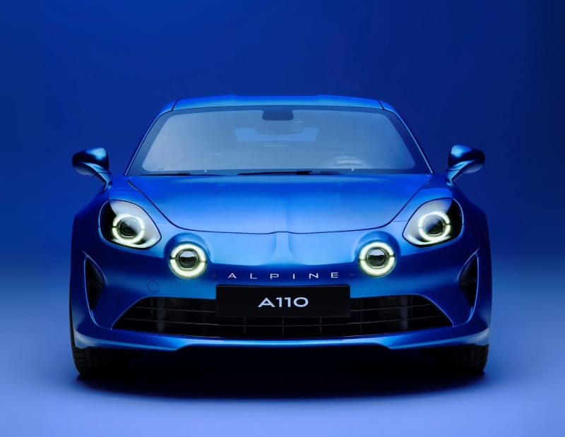 Rear view of Alpine A110