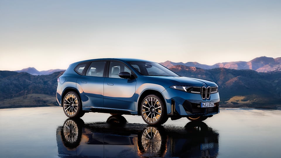 Front angled view of BMW iX3