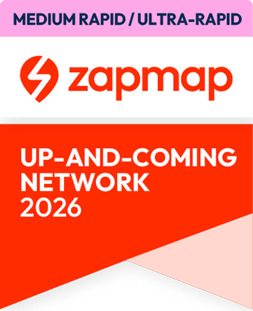 Zapmap award - Up-And-Coming Network 2026