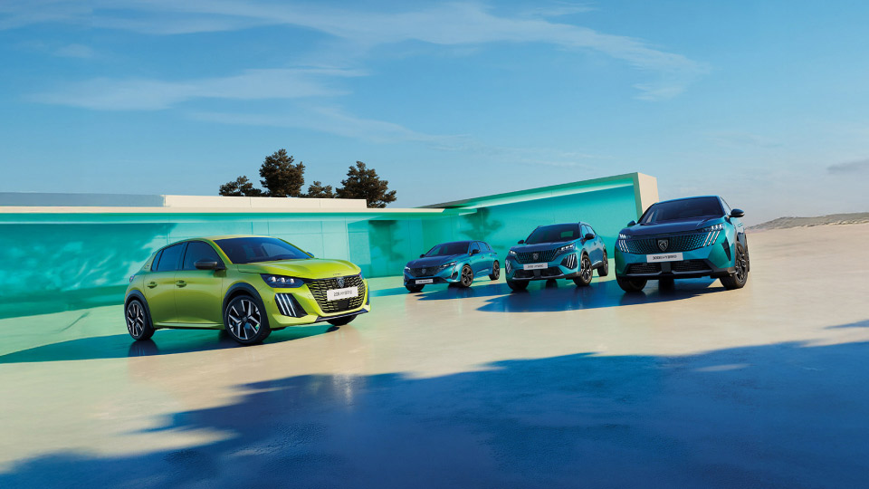 Selection of the Peugeot range